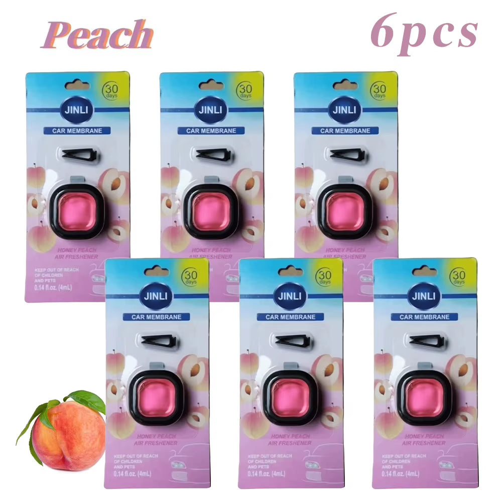 Long-Lasting Car Air Freshener Vent Clip Essential Oil Scented Odor Eliminator 0.14Oz Alcohol-Free Fragrance for Fresh Car Smell